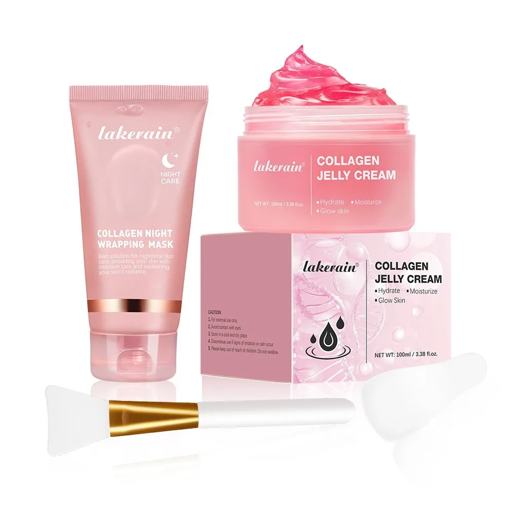 

Moisturizing Wrapping Peel Off Facial Mask Smooth Face with Brush Hydrolyzed Collagen Mask Reduces Dullness Reduces Sagging