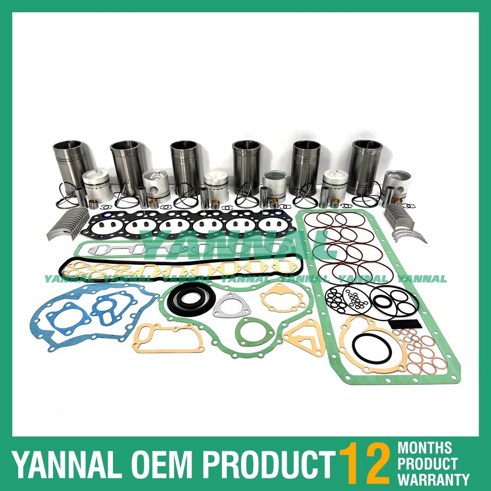 

6DS70 Cylinder Liner Kit With Gasket Set Bearing For Mitsubishi Excavator Engine Parts