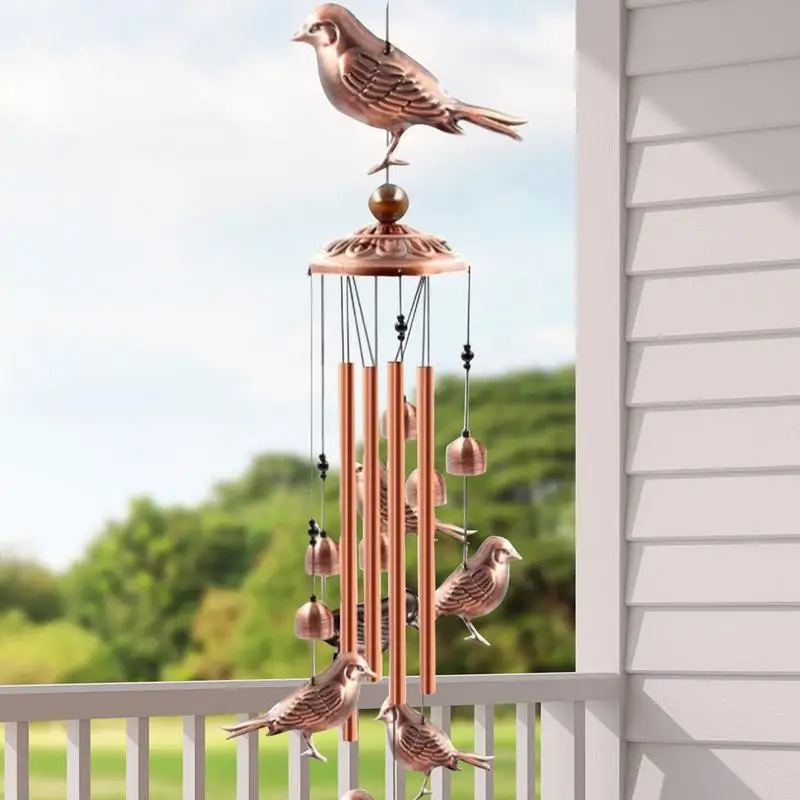 

Bird Chimes Mobile Wind Chime With S Hook Music Wind Catcher For Home Room Garden Patio Backyard Porch Outdoor Decorations