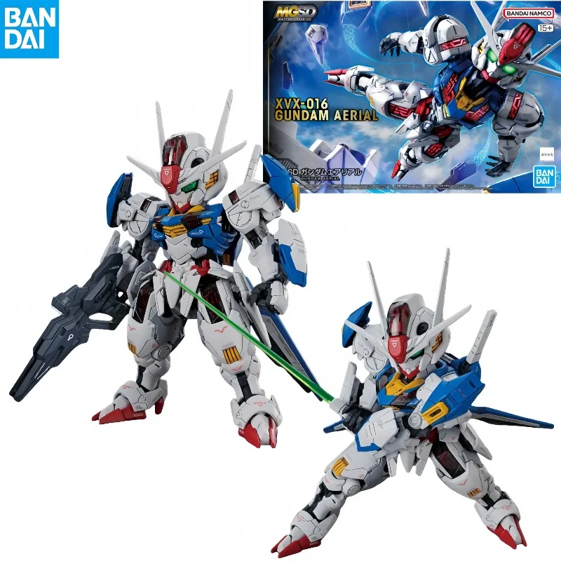 【In Stock】Bandai Genuine MGSD XVX-016 GUNDAM AERIAL Anime Action Figure Robot Collectible Assembly Model Toys Ornaments Gift