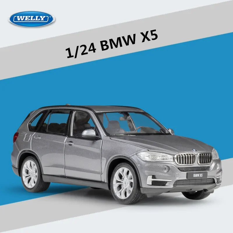 WELLY 1:24 BMW X5 SUV 합금 자동차 모델 다이캐스트 금속 장난감 오프로드 차량 자동차 모델 높은 시뮬레이션 컬렉션 장난감 선물