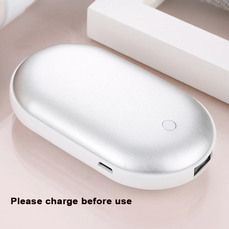 Ultra thin double-sided heating hand warmer with one click switch to 3 temperature levels, versatile for hand and abdominal warm view 3