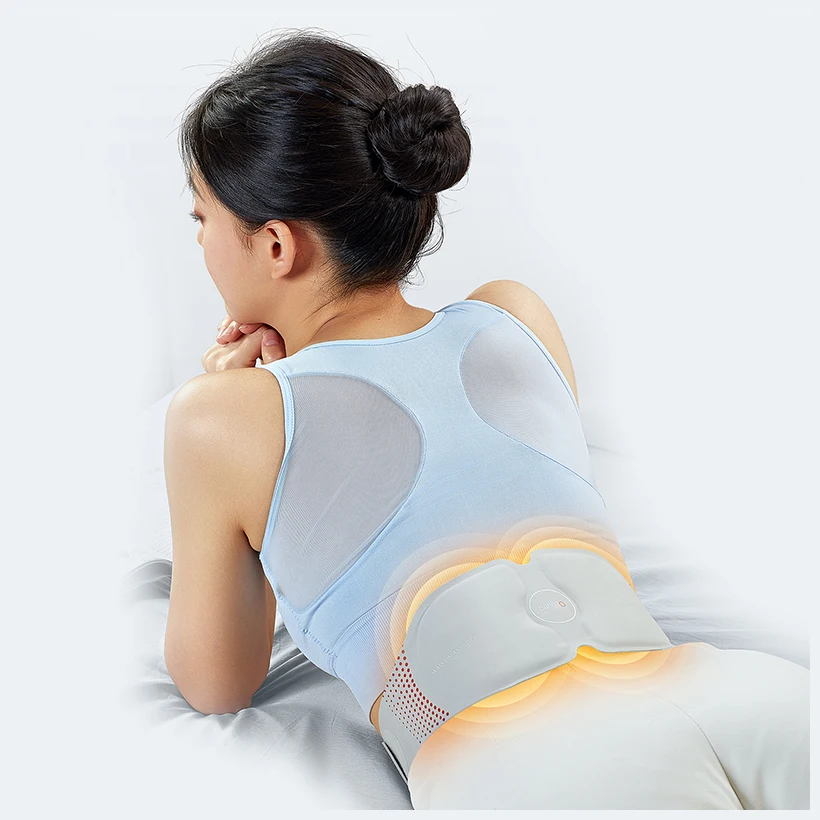 

Smart Library Smart Cordless Heating Ems Body Massager Belt Physical Therapy Pain Relief Electric Waist Massager