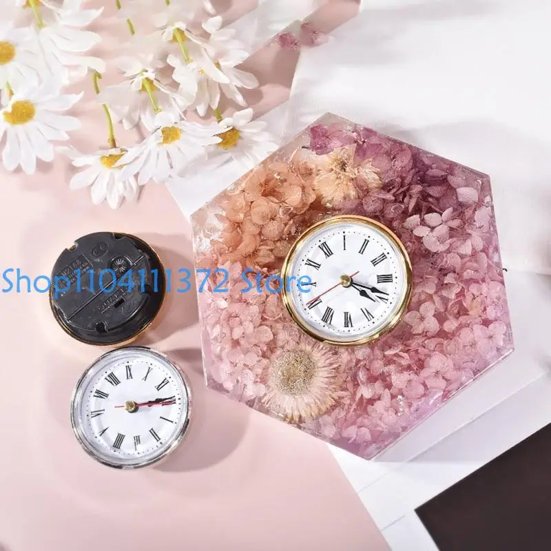 P9FE Bookend Tischuhr Harzform hexagonal quadratische ovale rechteckige Silikonform zur Konservierung von Blumen DIY – Detail 7