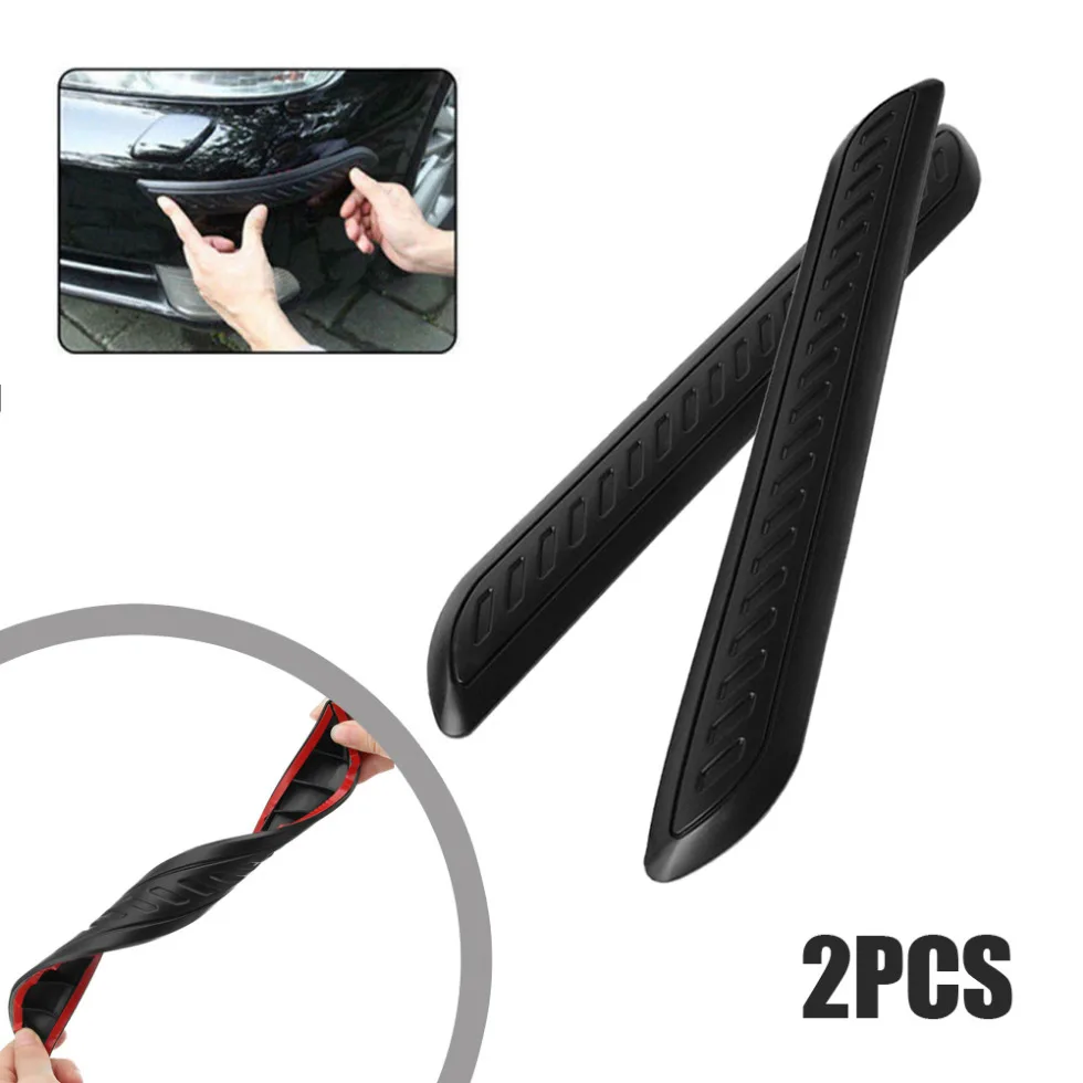 

2pcs Car Body Anti Scratch Protector Cover Auto Bumper Corner Guard Sticker Anti-collision Strips Rubber Sticker Car Accessories