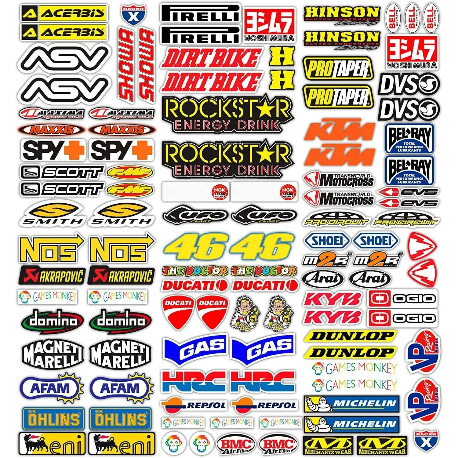 Best Selling Motorcycle Waterproof Reflective Stickers Helmet Bike Personality Sticker Car Electric Scooter Stickers Decoration