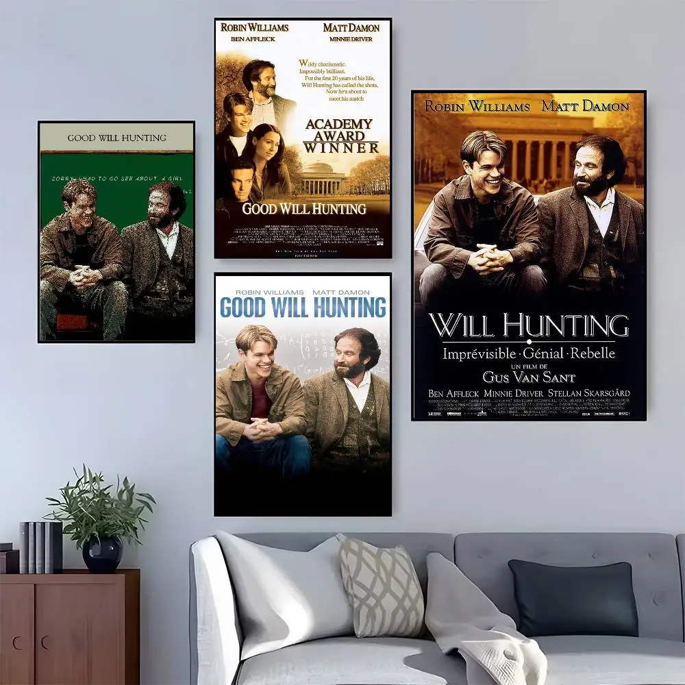 ملصق كلاسيكي ساخن لفيلم Good Will Hunting عالي الدقة جدار لزج مقاوم للماء لغرفة المعيشة المنزلية وغرفة النوم والديكور الجمالي