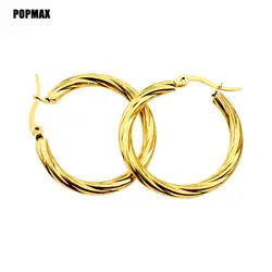 New Trendy Geometric Twisted Thick Hoop Earrings Fashion Gold Color Big Round Circle Earrings for Women Punk Hiphop Jewelry Gift
