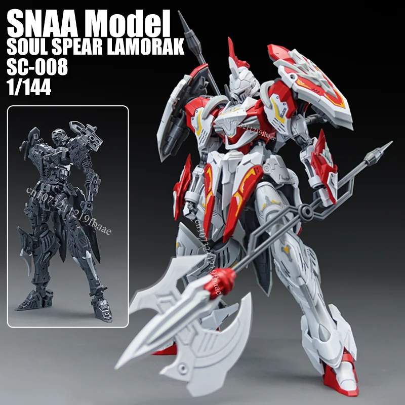 โมเดล SNAA รุ่น SOUL SPEAR LAMORAK SC-008 ขนาด 1/144 ชุดประกอบโมเดล  นักรบอัศวินแห่งโต๊ะกลม  ฟิกเกอร์แอคชั่น โมเดลของเล่นหุ่นยนต์  ของขวัญ