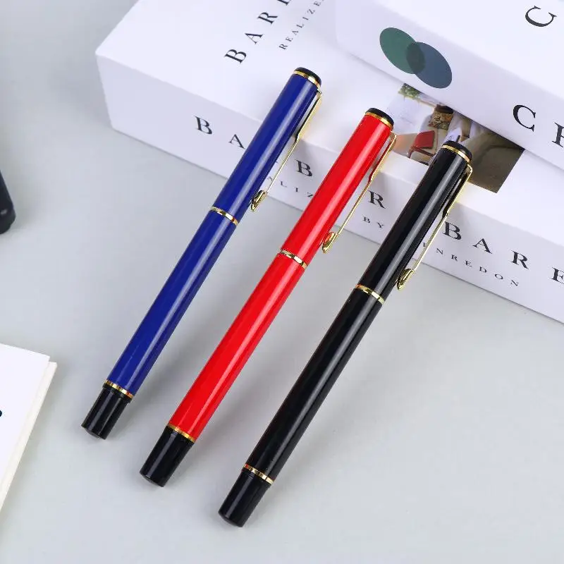 

Luxury Metal Ballpoint Pens Kit Gift Box Pack Office Business Signature Rollerball Pen School Student Stationery