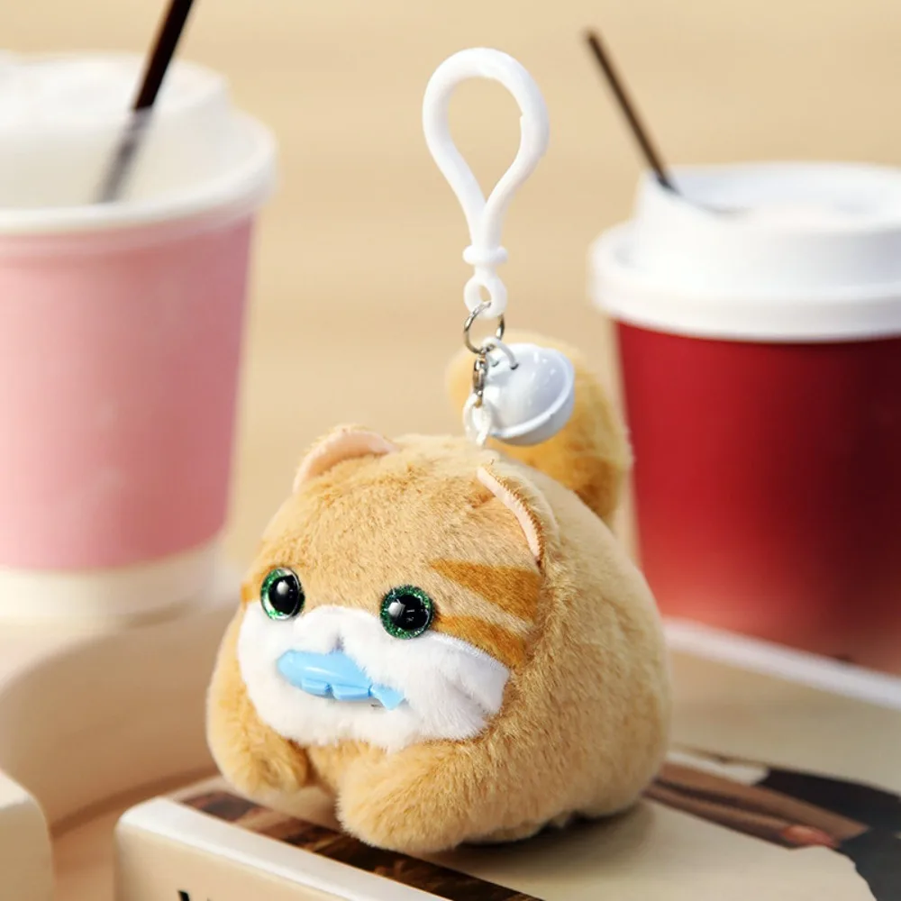 

Cute Cat Tail Wagging Cute Plush Toy Kawaii Not Easily Deformed Plush Toy Pendant Cartoon Animal Cat Keychain