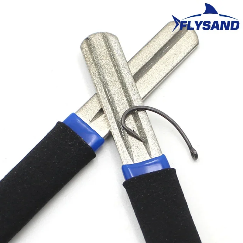 Diamond Fishing Hook Sharpener for Treble Hooks High Precision Sharpening Tool Tackle Accessory Angler Gear