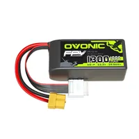 OVONIC 1300mAh 100C 6S 22.2V Lipo Battery XT60 Plug For FPV Racing Drone Quadcopter