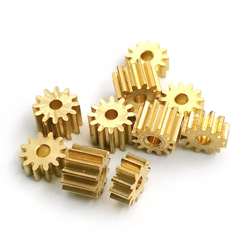 Engranajes de cobre de 7mm y 12 dientes, piñón de 0,5 M y 12 T de altura, orificio del eje del Motor de 3/ 5/ 8/ 10mm, 2/1,5/2,02/2,5/2,3mm, 122A, 122B, 123A