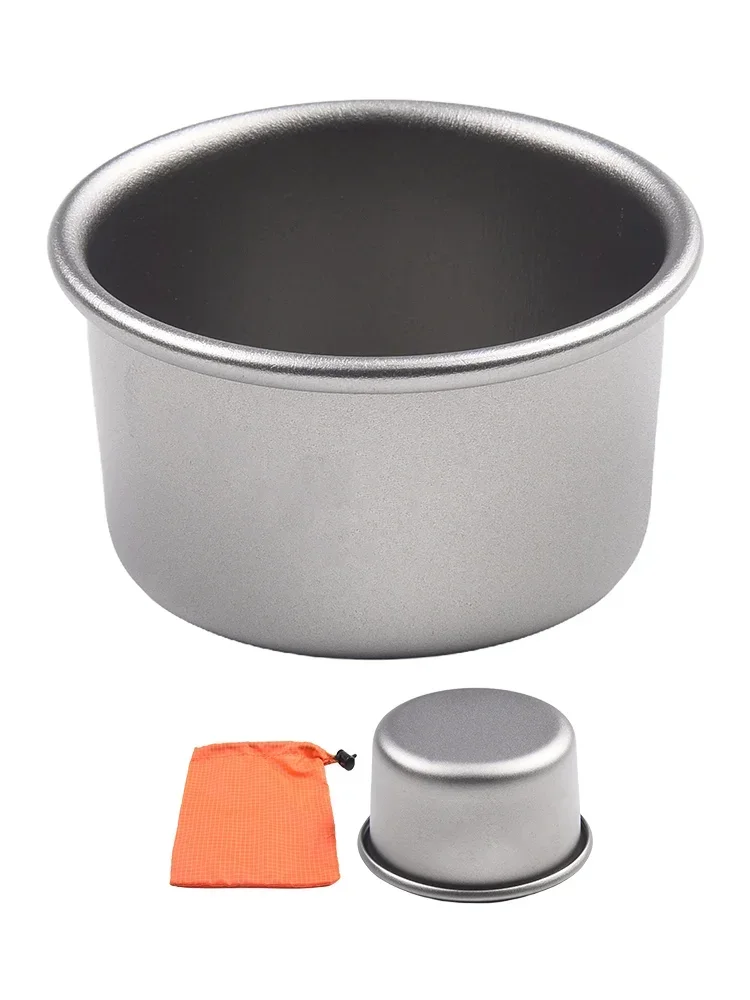 

Titanium Tea Cup Camping Tableware Coffee Mug Ultralight Picnic Hiking Whiskey Wine Cup 49(42) * 28 Mm / 1.9(1.7) * 1.1 In