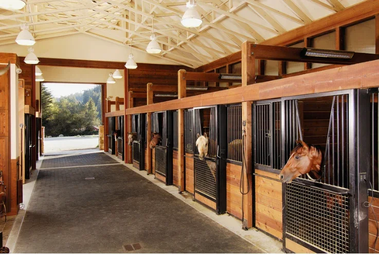 Practical Bamboo Wooden Stable Safe and environmentally friendly Sturdy and durable Convenient for horse care horses farm