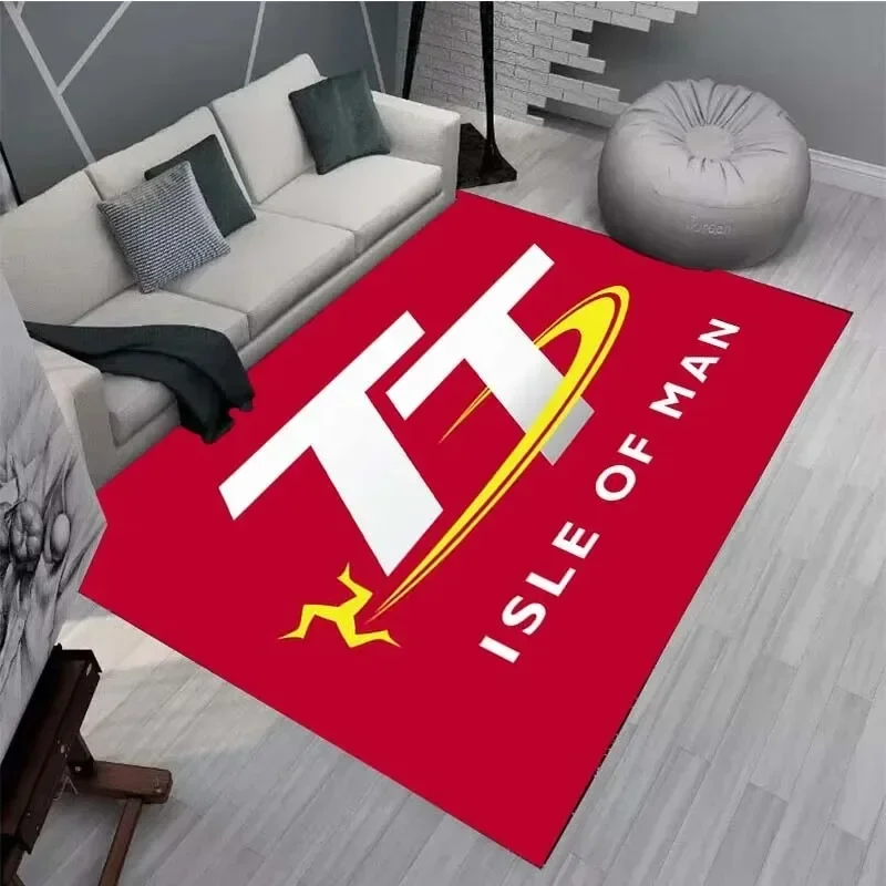 Isle of Man TT Carpets and Rug Motorcycle Competition Carpet Living Room Bedroom Decorate Large Area Soft Carpet Kids Room Rug