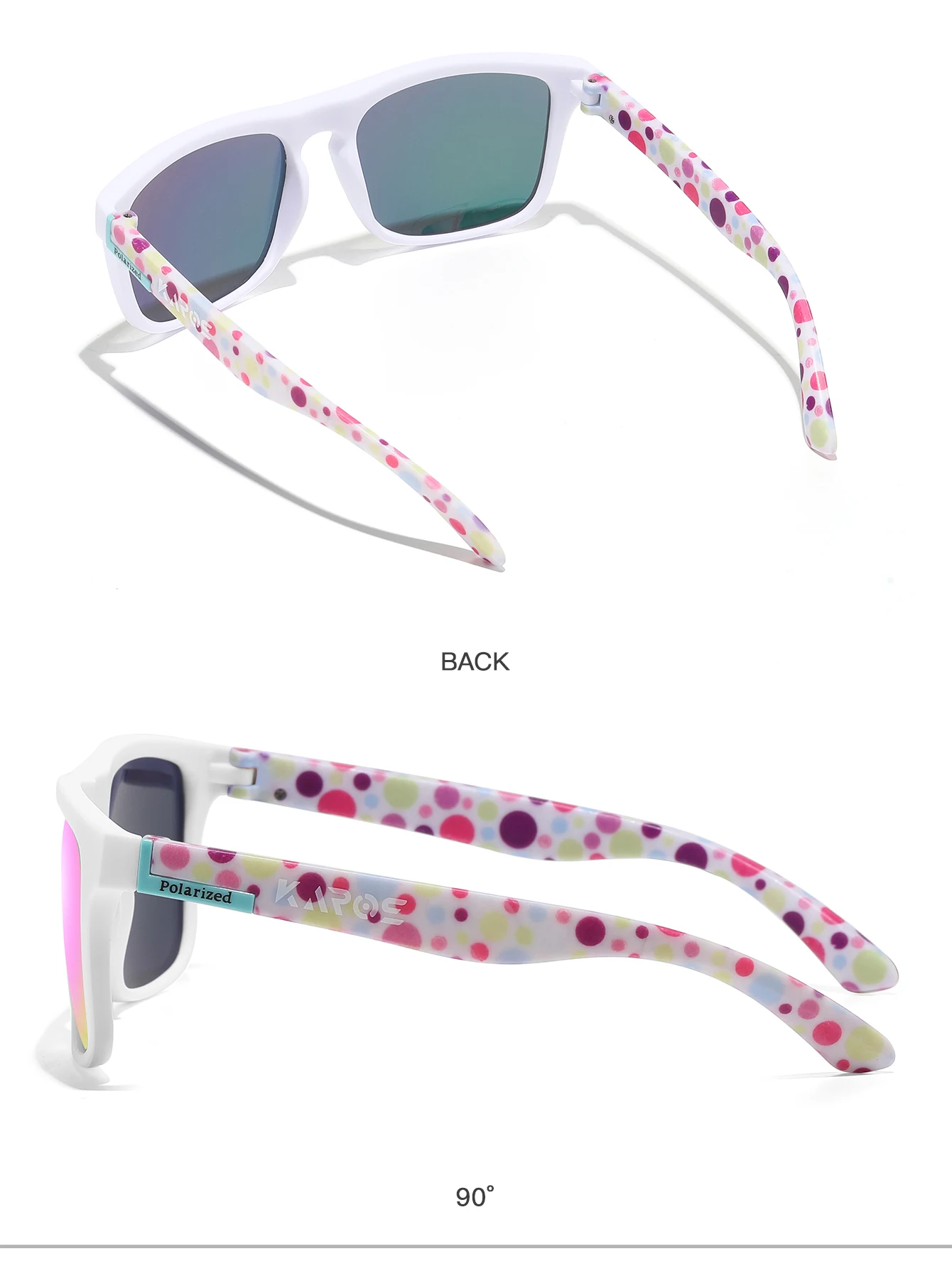 KAROS Männer/Frauen Polarisierte Sonnenbrille Quadratischen Spiegel Marke Design Luxus UV400 Sonnenschirm Unisex Angeln Fahren Radfahren Wandern – Detail 20