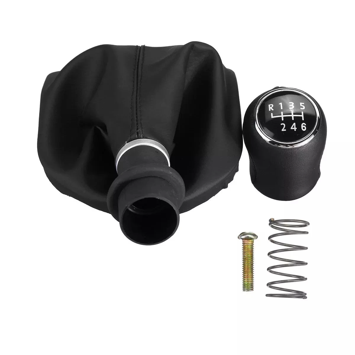 AU33-Gear Shift Knob Leather Handle Stick For Transporter T6 Caravelle 2015+