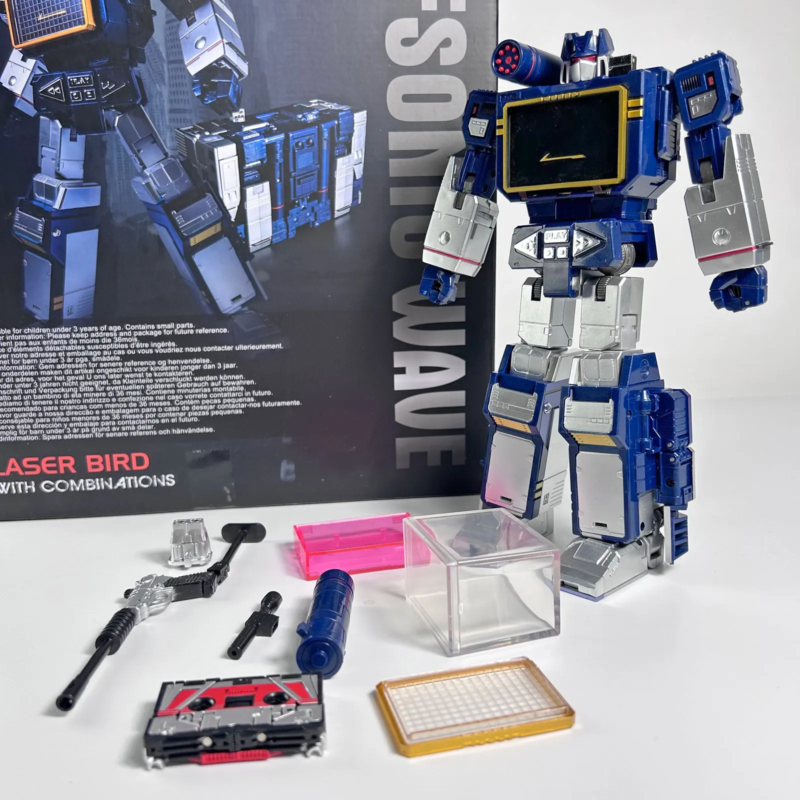 THF Transformation Soundwave Six Tape Troop G1 Mindwipe Rumble Frenzy Ravage Laserbeak Buzzsaw Limit KO Figure Robot Toys KBB