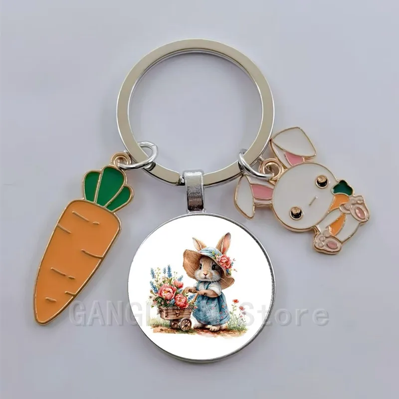 Милый-кролик-красивый-брелок-в-виде-животного