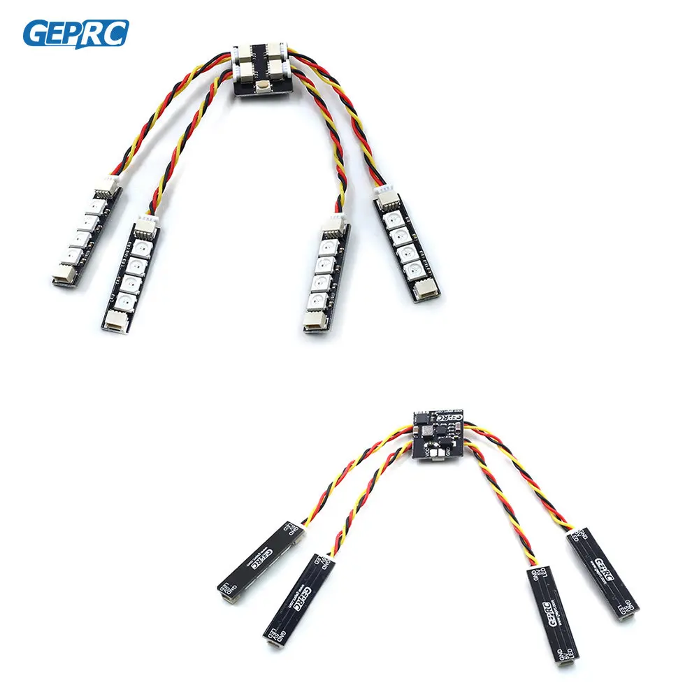 GEPRC Single Row of 4lamp Beads LED Control Board Programmable Module FPV Racing Night Flight  DIY RC Quadcopter Freestyle Drone