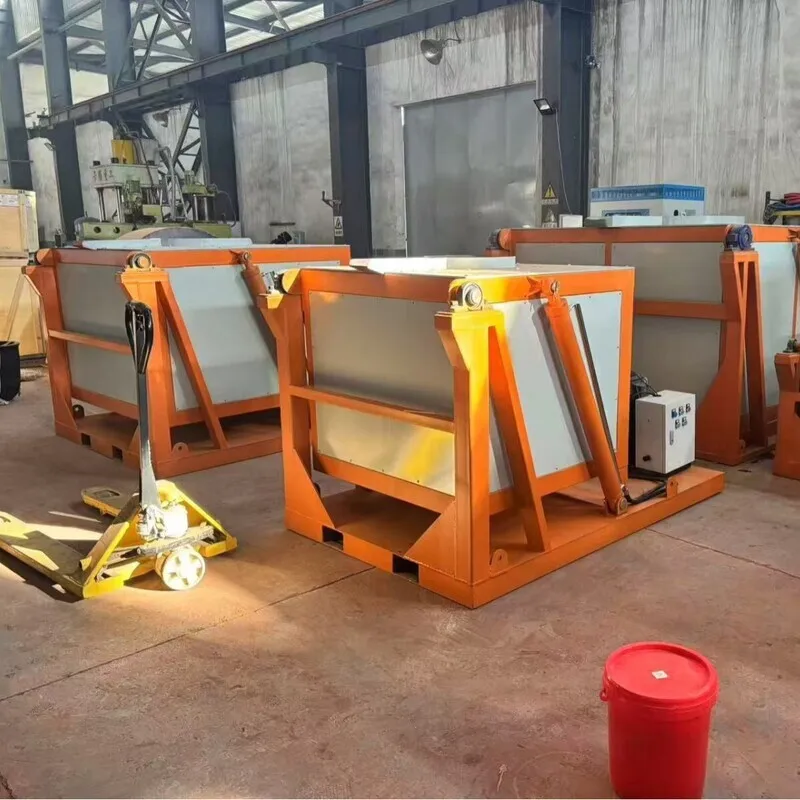 生産用電磁誘導アルミニウム溶解炉銅インゴットライン自動鋳造機