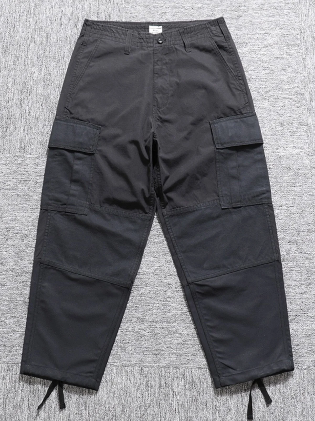 

Military Sle Workwear Pants WTAPS MDNS 22AW Low Waist Cargo Pants Color Blo Large kets Cuffed Straight Leg Trousers