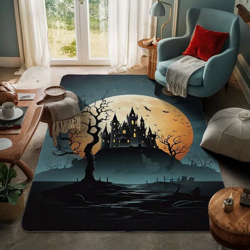 House entrance carpet Home door mat Modern Nordic style Room Bath Foot bathroom non-slip Kitchen water Halloween rugs Abstract