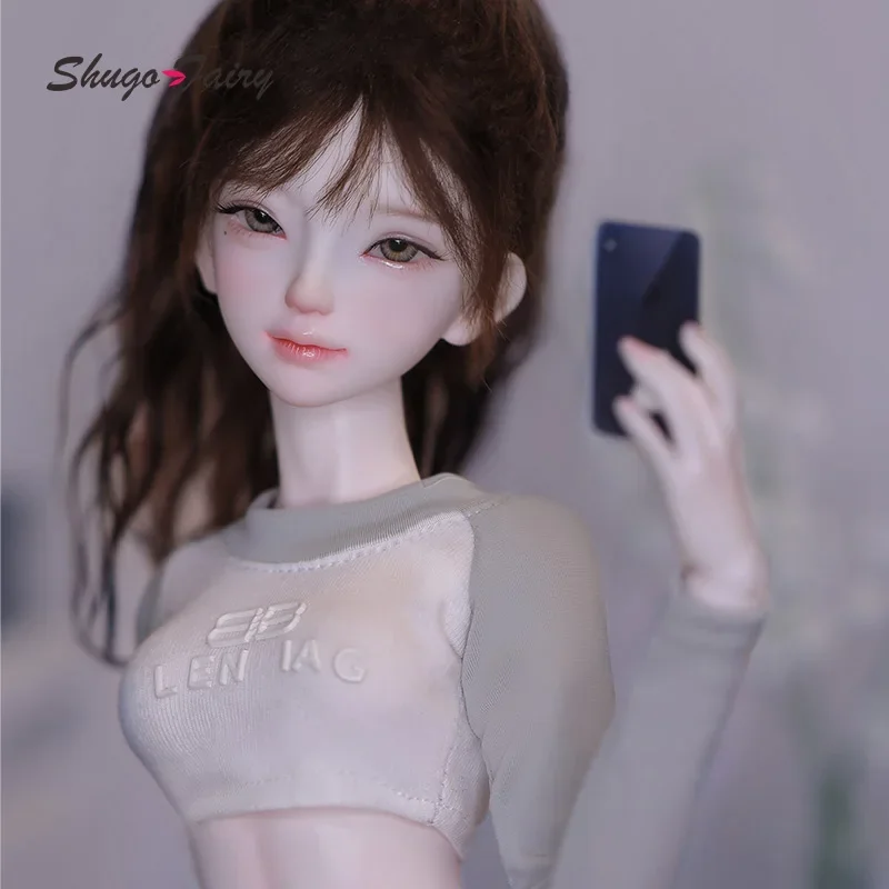 Xana BJD Puppe 1/4 Barly Fitness Sport Blythe Puppe Gelenkiger Körper Spielzeug BJD DIY Anime Mode Puppenaugen Mädchen Verkleiden Geburtstagsgeschenk