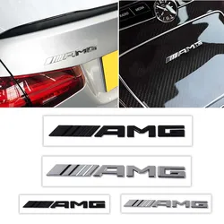 1pc 3D ABS Car Rear Trunk Badge Decal Letters Sticker For Mercedes Benz AMG A B C E G CLA C63 C63S E53 GT SLK W176 W205 W177