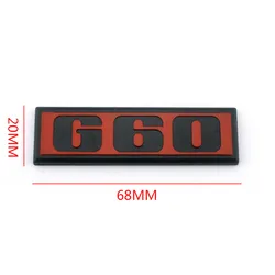 Logo Trunk G60 MK2 emblema distintivo originale muslimfor volkswagen Golf 2 decorazioni per auto