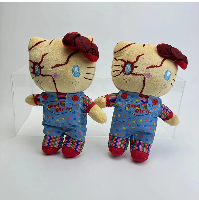 Sanrio Hello Kittle peluche bambola Halloween Dress Up Toy Cute Children Plushies decorazione della stanza accessori compleanno regalo di Halloween