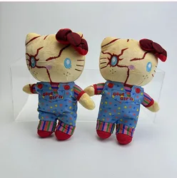 Плюшевая кукла Sanrio Hello Kittle, наряд для Хэллоуина, игрушка, милые детские плюшевые украшения для комнаты, аксессуары, подарок на день рождения и Хэллоуин