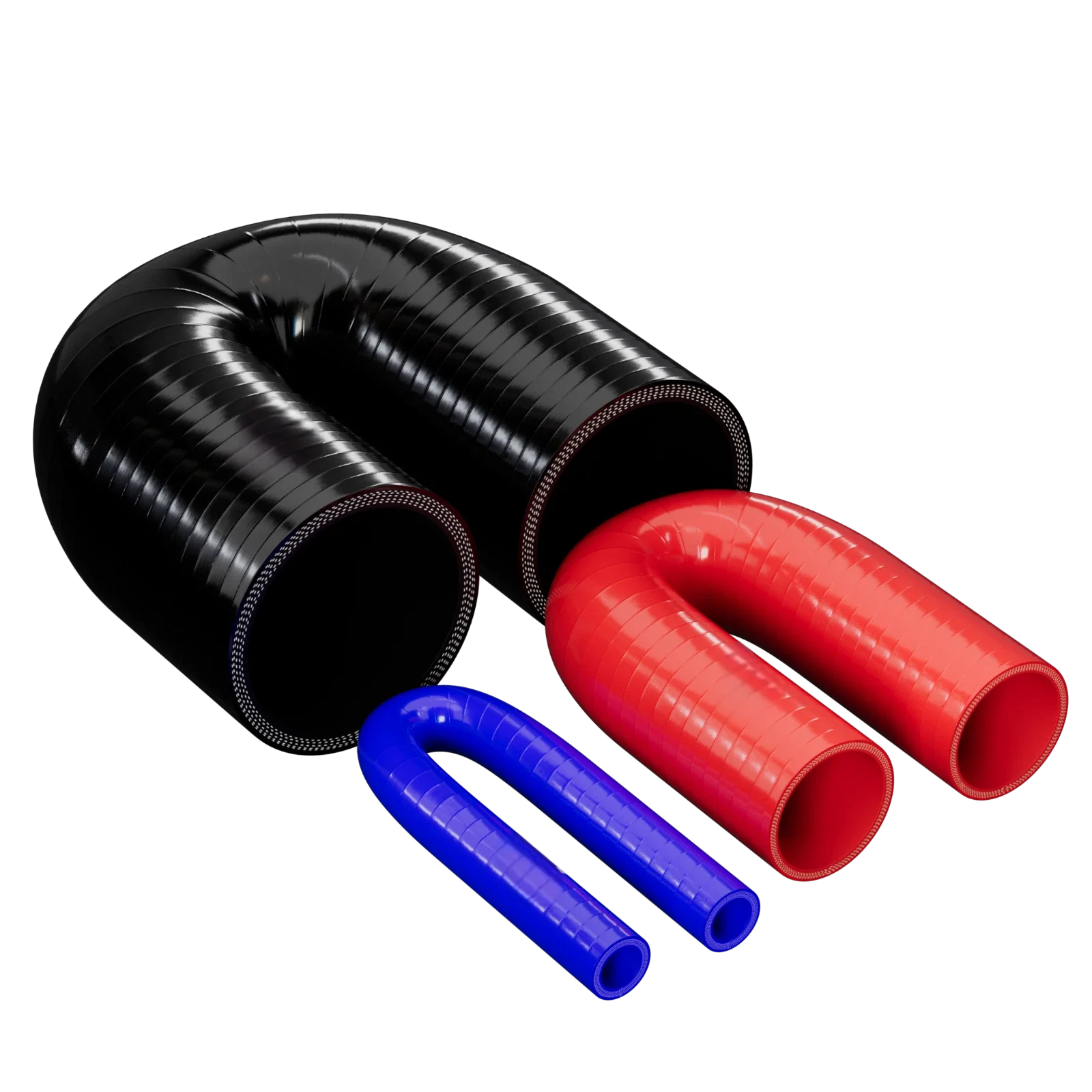 U shaped 180 Degree Elbow General Silicone Coolant Intercooler Hose Inner Diameter ID 57mm 60mm 64mm 70mm 76mm 80mm 85mm 89mm