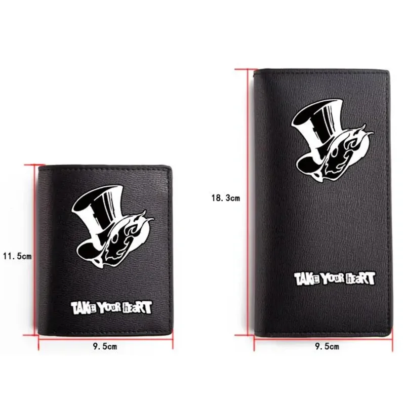 กระเป๋าสตางค์แบบสั้นสำหรับคอสเพลย์ลายอนิเมะญี่ปุ่นมี5ธีมกระเป๋าใส่บัตรกระเป๋าถือหนัง PU สำหรับผู้ชายและผู้หญิงกระเป๋าใส่เงินของขวัญคริสต์มาส