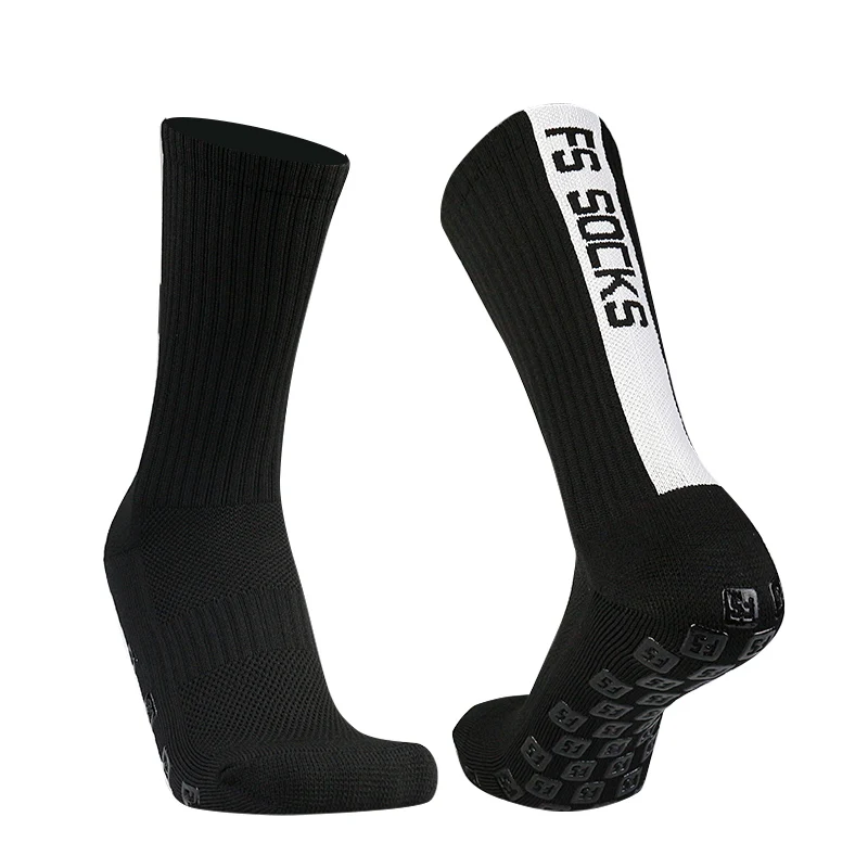 2023 nuovo modello FS calzini da calcio quadrati in Silicone antiscivolo allenamento di calcio professionale concorrenza uomo donna sport futebol