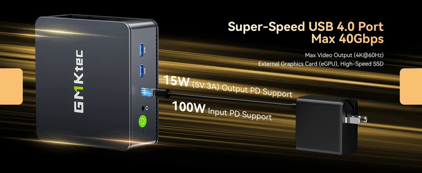 GMKtec M6 Ultra AMD R5 7640HS Mini PC 6-core 12-thread Gaming Computer PC 32GB DDR5 1TB SSD Portable Computer Mini Desktop PC