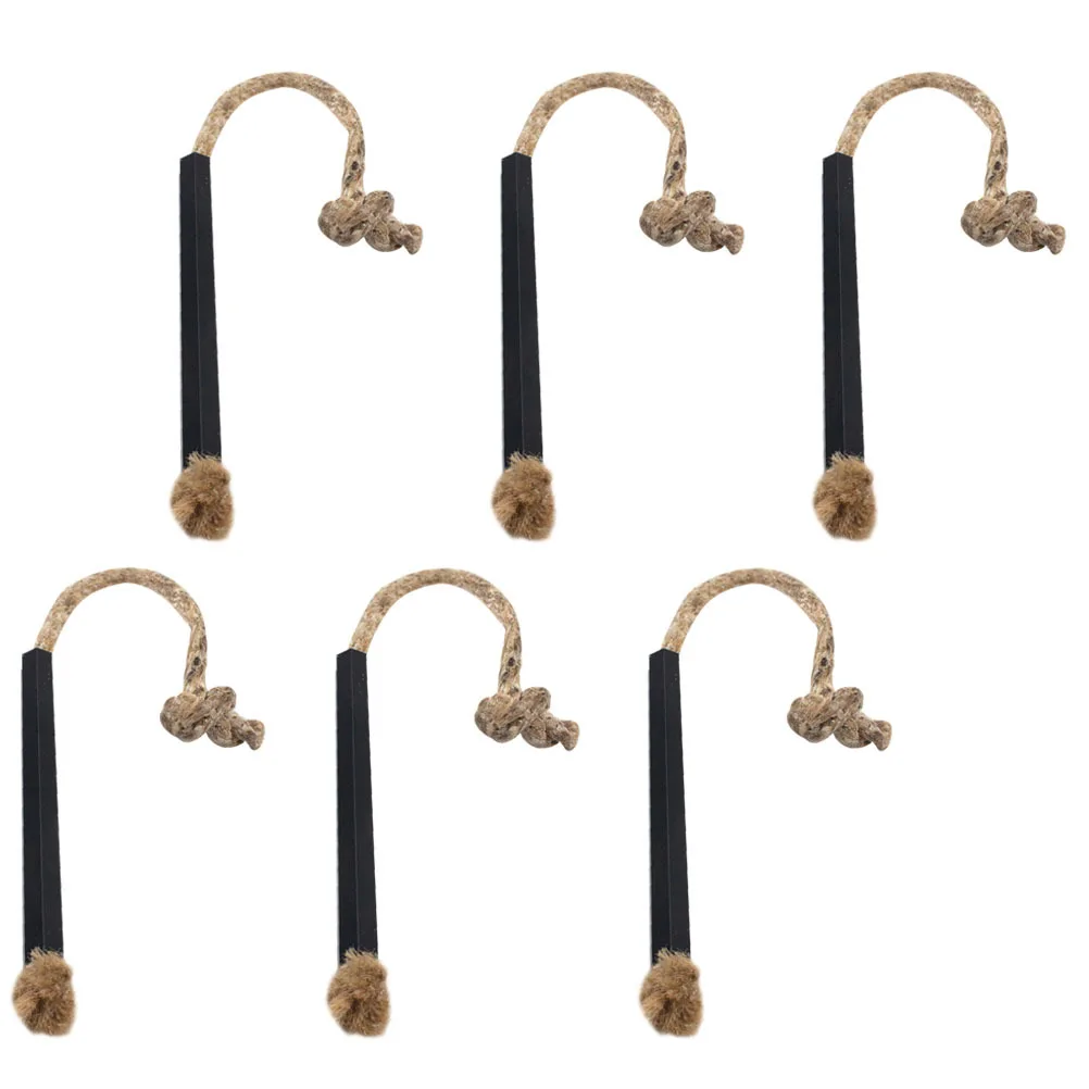 เชือกจุดไฟ 6 ชิ้น แบบพกพา สำหรับตั้งแคมป์ เดินป่า เอาตัวรอด จุดไฟ เชือกจุดไฟสำหรับแคมป์ปิ้ง