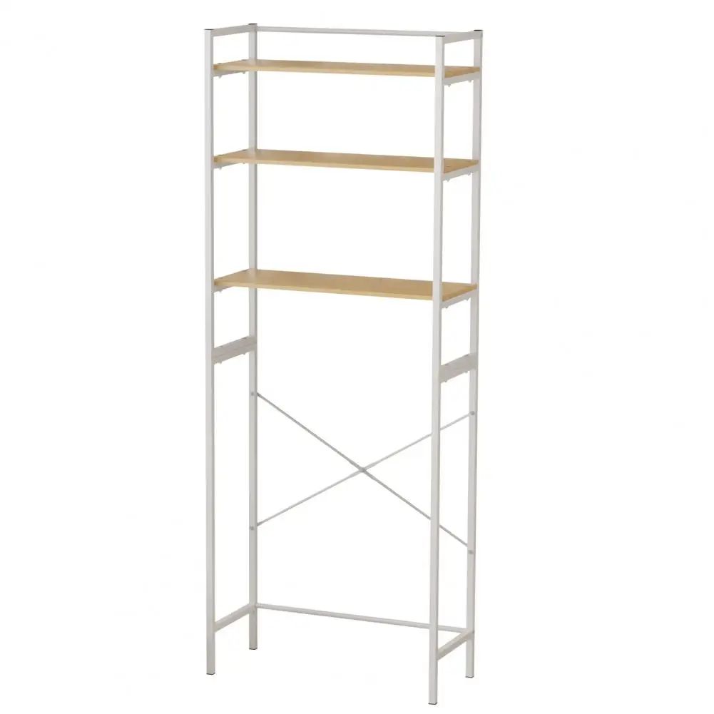 

Medium Over Washer and Dryer Shelves, 3-Tiers Bathroom Storage Shelf, Washing Machine Storage Utility Rack, Laundry Room Storage