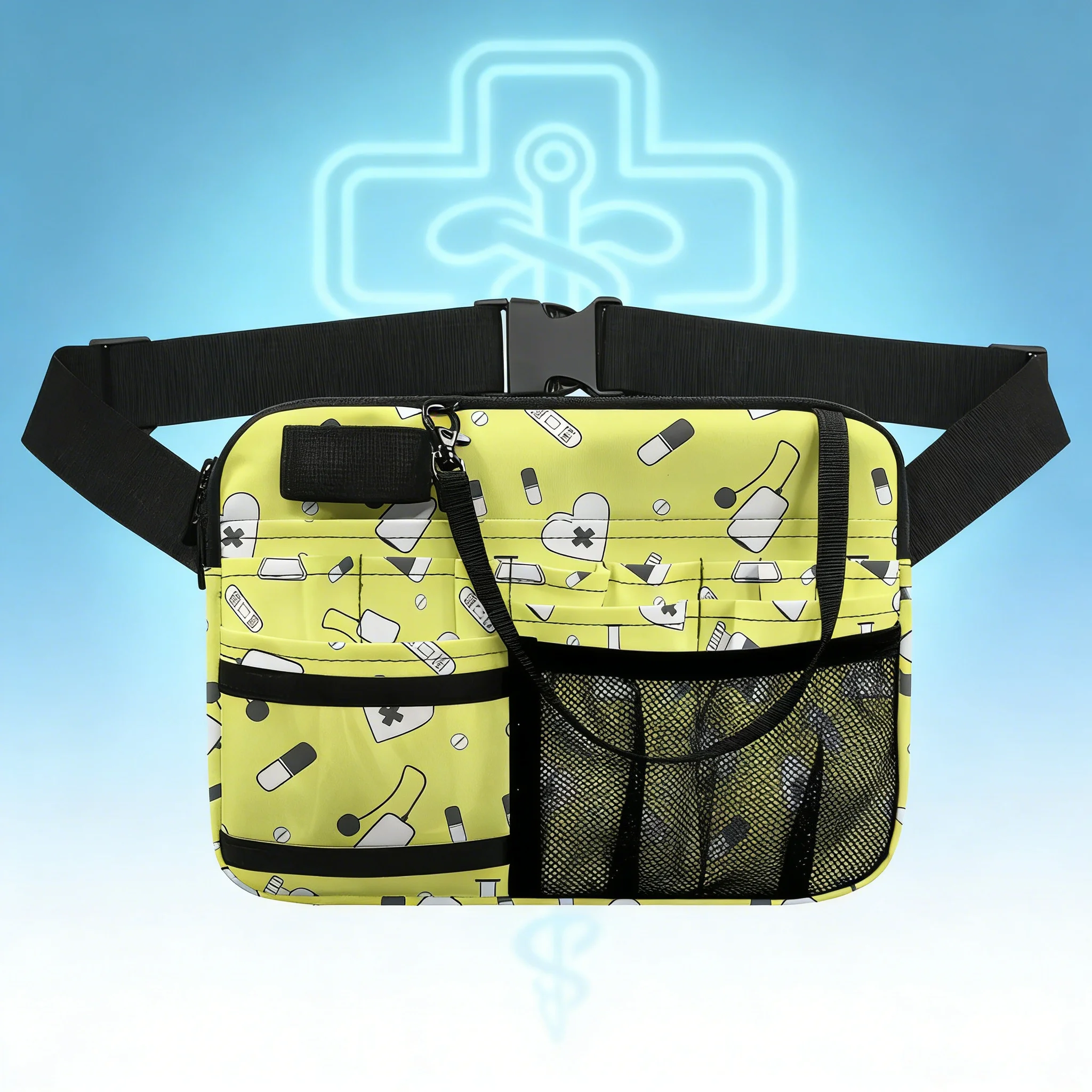 

Rainbow Nurse Fanny Pack for Gym Medical Waist Bag for Fitness Trainer