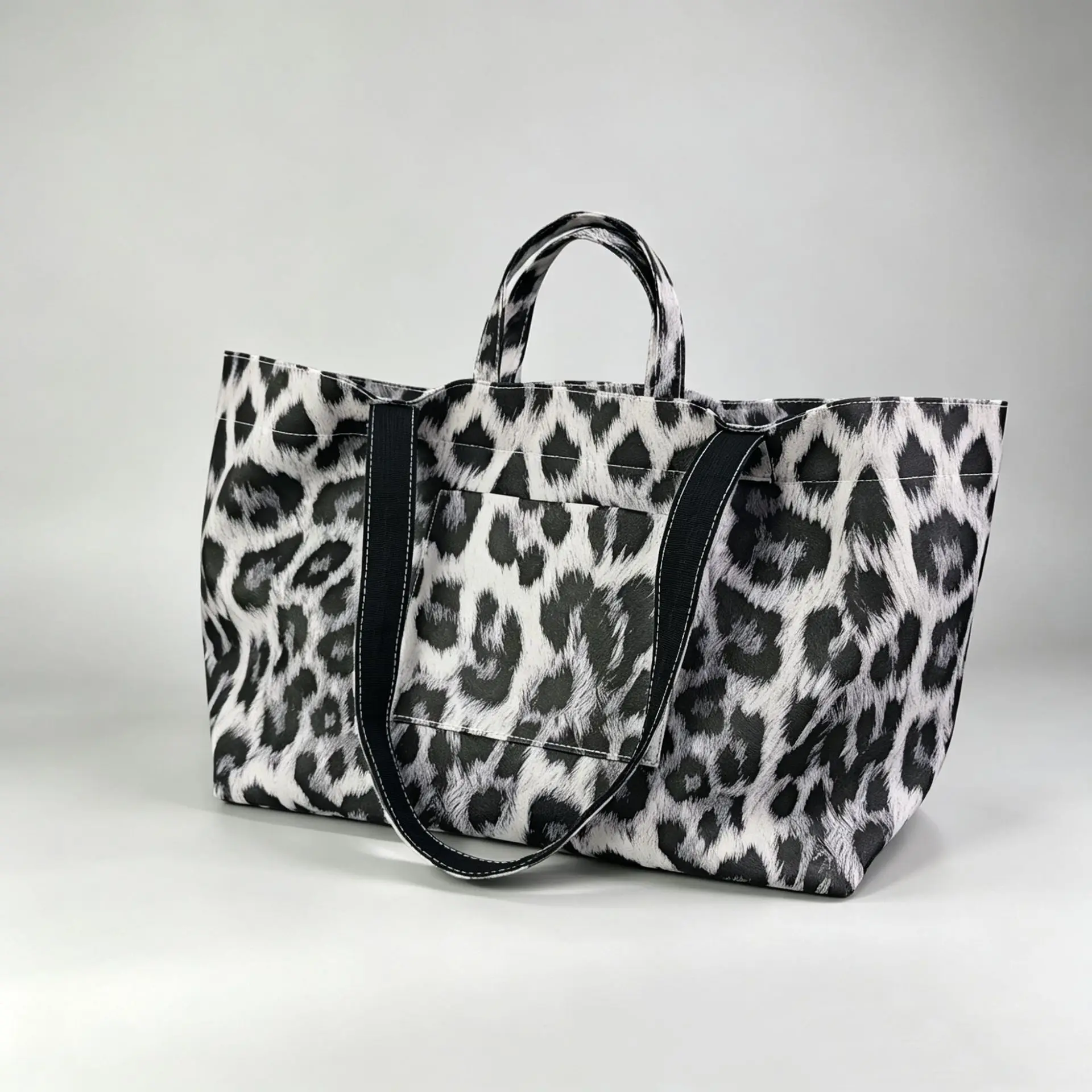 Casual Large Capacity Snake Skin Pattern Tote Bag Women's Shopping Bag Commuter Handbag Urban Simple Style Material