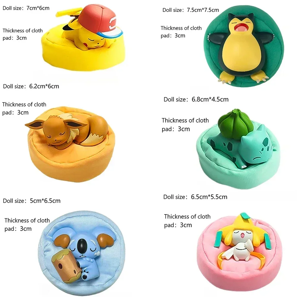 Bestseller Pkm Eevee Schlafpositionen-Serie Blind Box Sylveon Umbreon Flareon Jolteon Anime Desktop-Dekoration Modell Spielzeug Geschenk – Detail 7