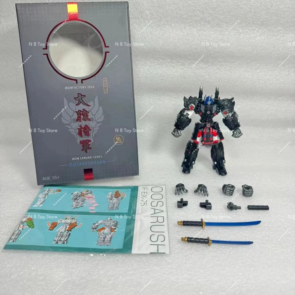 [IN VOORRAAD] Transformatie Iron Factory Iron Samurai Serie ALS EX-75 EX75 Oosarushogun Action Figure Verzamel Geschenken