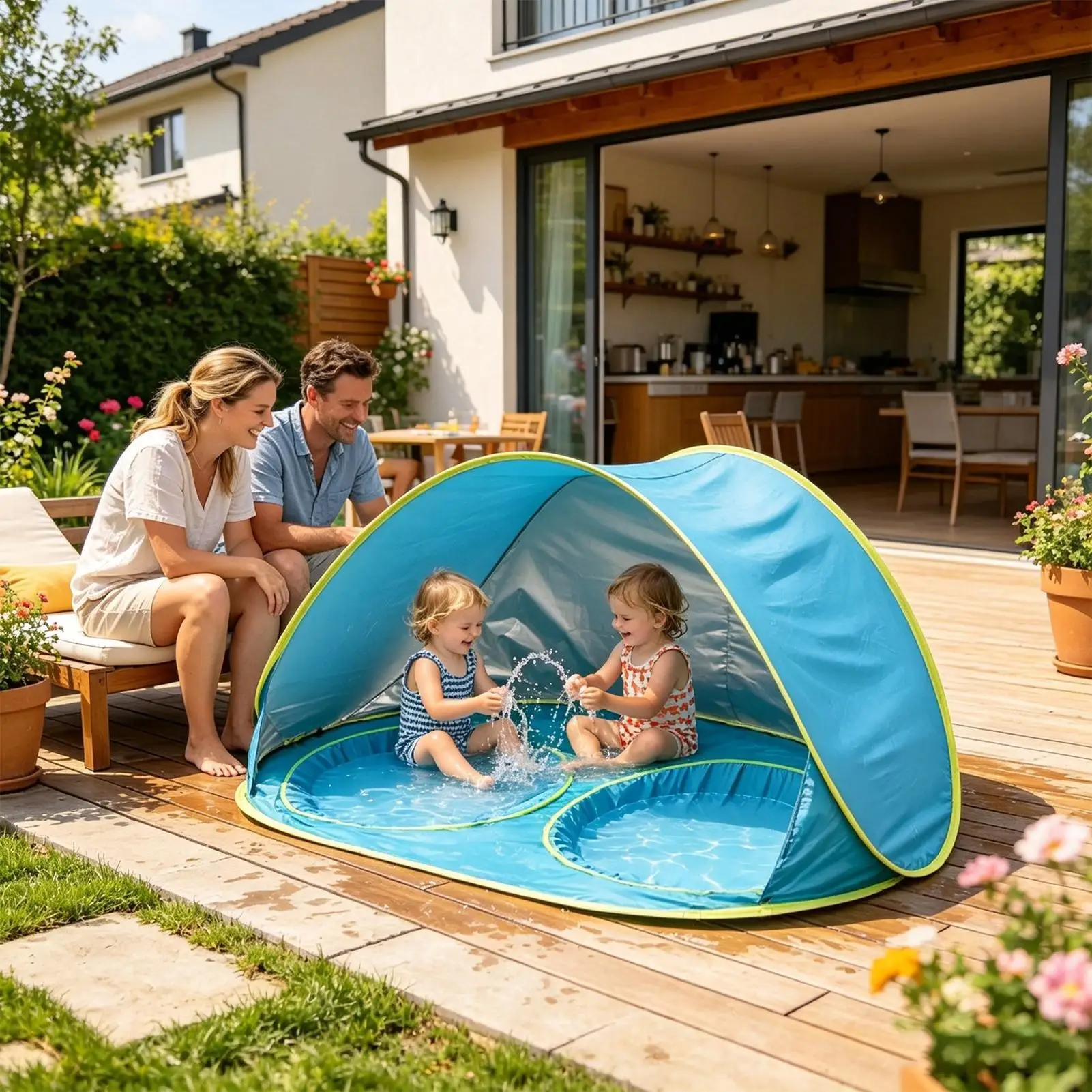 tente-de-plage-pour-enfant-avec-piscine-protection-uv-abri-solaire-tente-de-plage-facile-a-monter-pour-le-camping-d'ete-en-plein-air-la-baignade-et-le-jardin