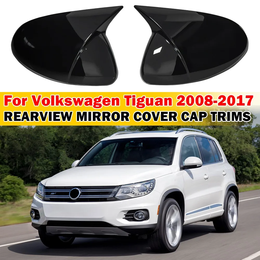 

For VW Tiguan 2009-2017 Sharan 2012-2019 Skoda Yeti 2014-2017 Car Sticker Rearview Side Mirror Cover Wing Cap Exterior Case Trim