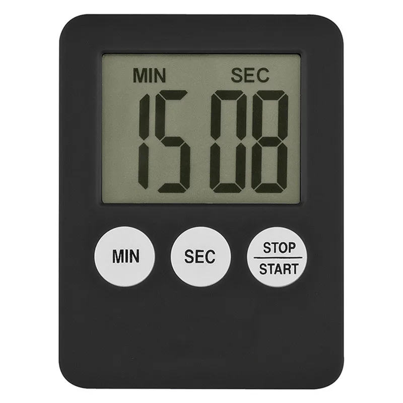 Digital Electronic Kitchen Timer Multi-Function Electronic Timer Stopwatch LCD Display Mini for Sports Exercise Baking Cooking