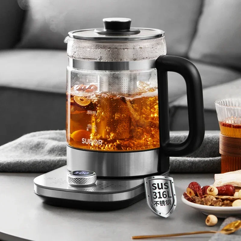 Mini Waterkoker Panelas Eletrica Mixing Health Pot 316L Stainless Steel Household Glass Scented Tea Brewer Office