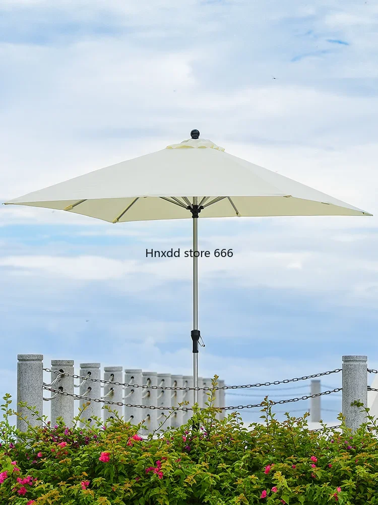 Courtyard guard box sun umbrella outdoor balcony beach middle column terrace garden outdoor parasol