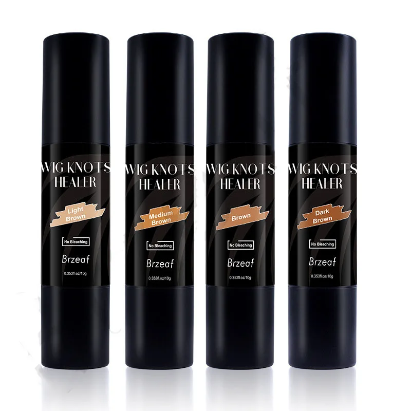 Pruik Kant Verven Stok met Borstel 10G Waterdichte Draagbare Kant Knoop Concealer Lichtbruin Donkerbruin Kant Tint lijmen